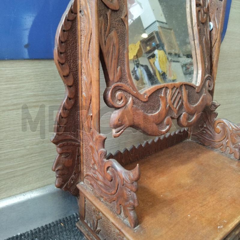SPECCHIERA LEGNO CON CASSETTO  | Mercatino dell'Usato Domodossola 3