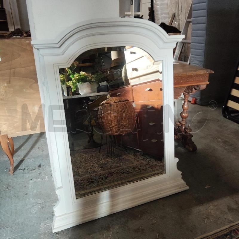 SPECCHIO CORNICE BIANCA  | Mercatino dell'Usato Domodossola 1