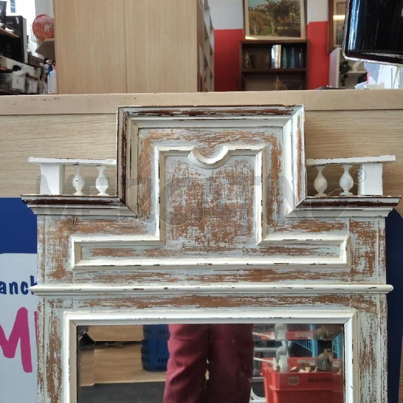 SPECCHIO CORNICE BIANCA SHABBY  | Mercatino dell'Usato Domodossola 2