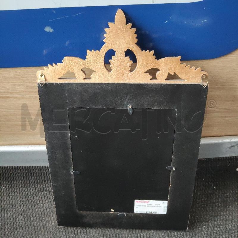 SPECCHIO CORNICE LEGNO  | Mercatino dell'Usato Domodossola 3
