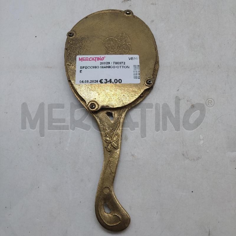 SPECCHIO MANICO OTTONE  | Mercatino dell'Usato Domodossola 4