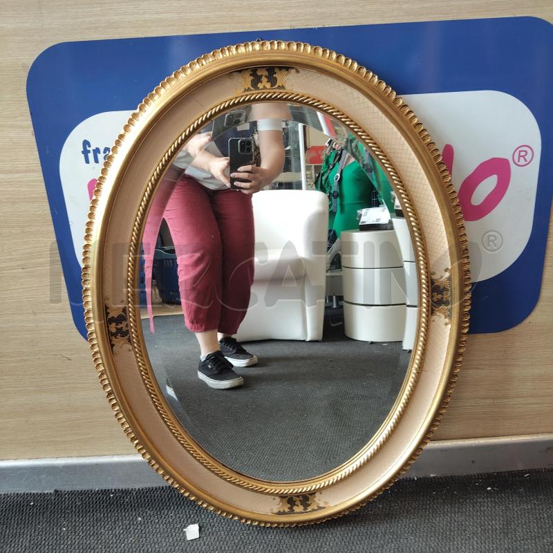 SPECCHIO OVALE CORNICE DORATA | Mercatino dell'Usato Domodossola 1