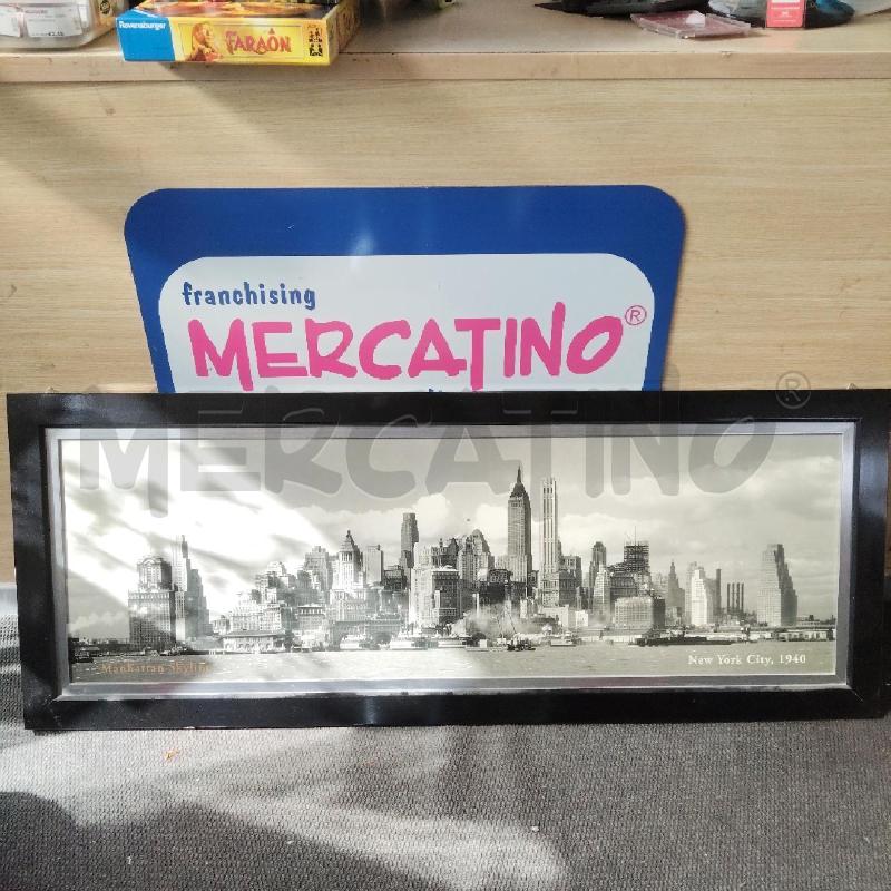STAMPA NEW YORK CORNICE NERA  | Mercatino dell'Usato Domodossola 1