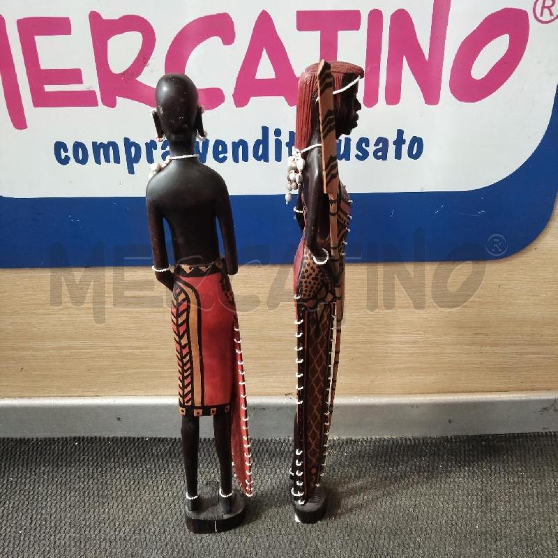 STATUA COPPIA AFRICANE 61 CM  | Mercatino dell'Usato Domodossola 4