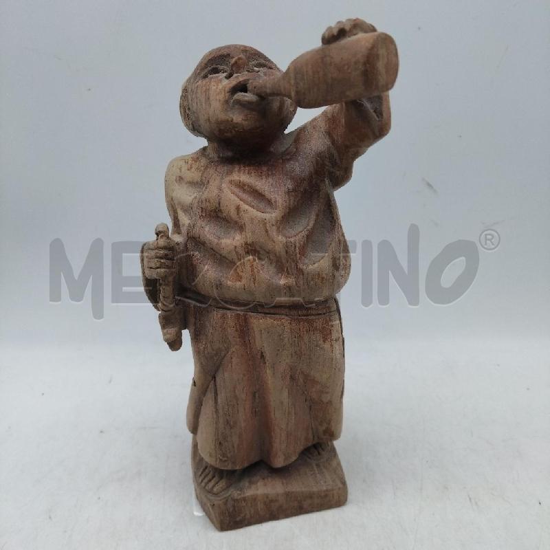 STATUA LEGNO FRATE BEVE | Mercatino dell'Usato Domodossola 1