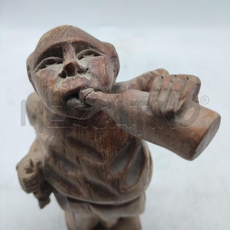 STATUA LEGNO FRATE BEVE | Mercatino dell'Usato Domodossola 3