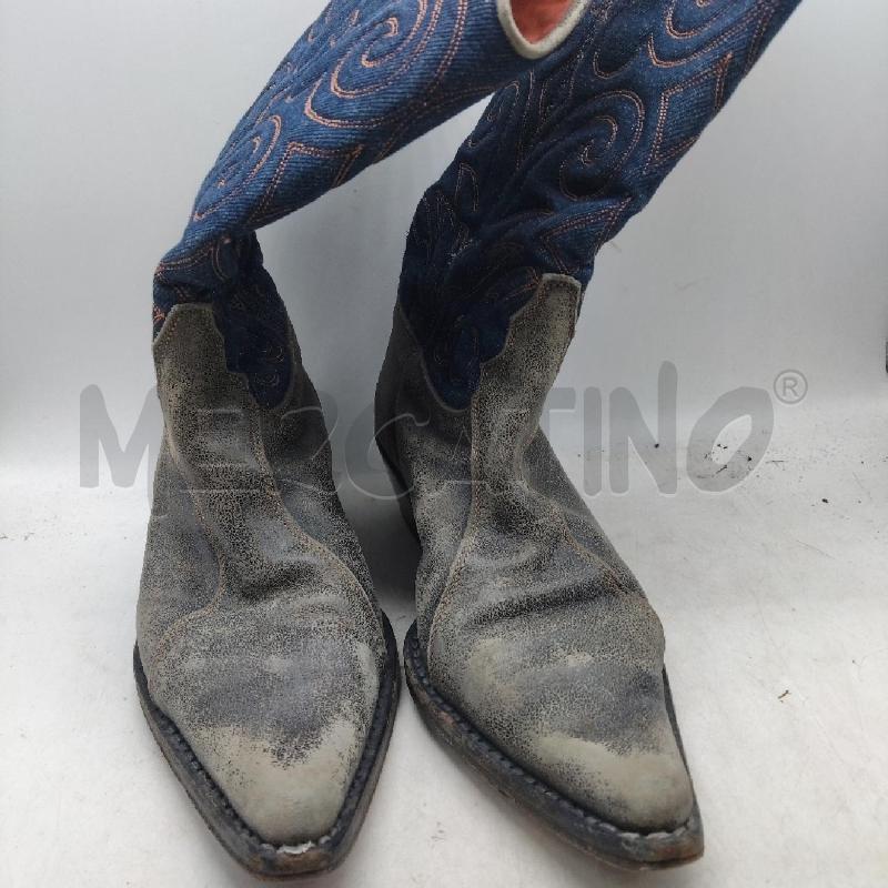STIVALETTI DONNA GRIGIO JEANS TEXANO  | Mercatino dell'Usato Domodossola 1