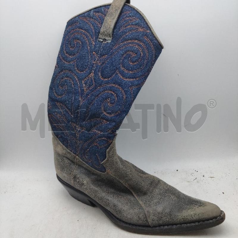 STIVALETTI DONNA GRIGIO JEANS TEXANO  | Mercatino dell'Usato Domodossola 2