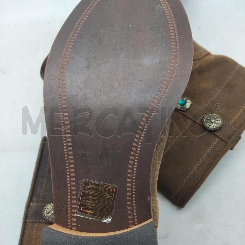 STIVALETTI DONNA PINKO MARRONE  | Mercatino dell'Usato Domodossola 3