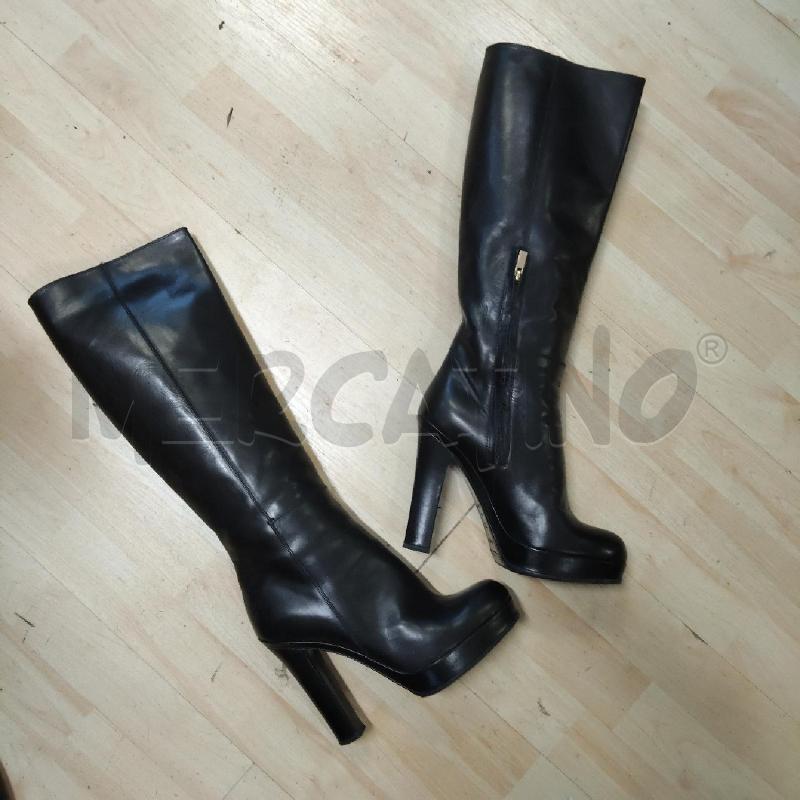STIVALETTI DONNA YSL NERO PELLE TACCO 12 CM  | Mercatino dell'Usato Domodossola 4