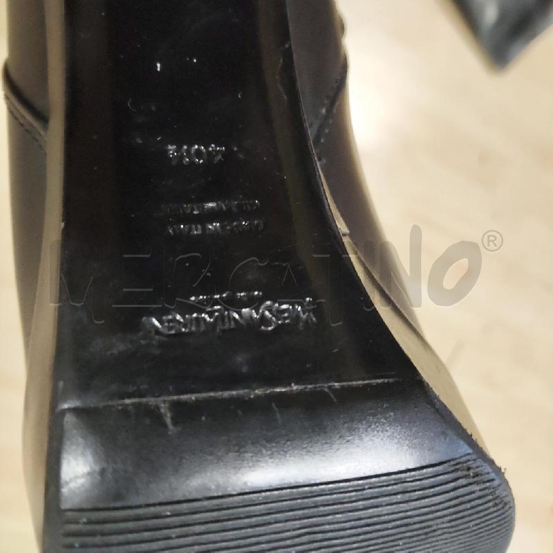 STIVALETTI DONNA YSL NERO PELLE TACCO 12 CM  | Mercatino dell'Usato Domodossola 5