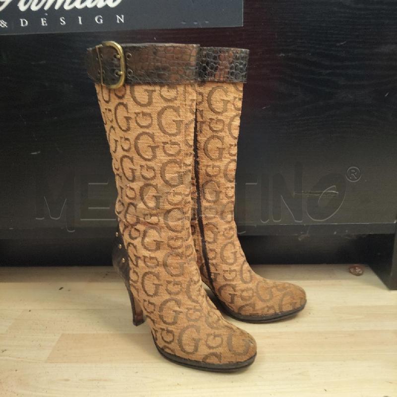 STIVALI DONNA MARRONI LETTERE GUESS | Mercatino dell'Usato Domodossola 1