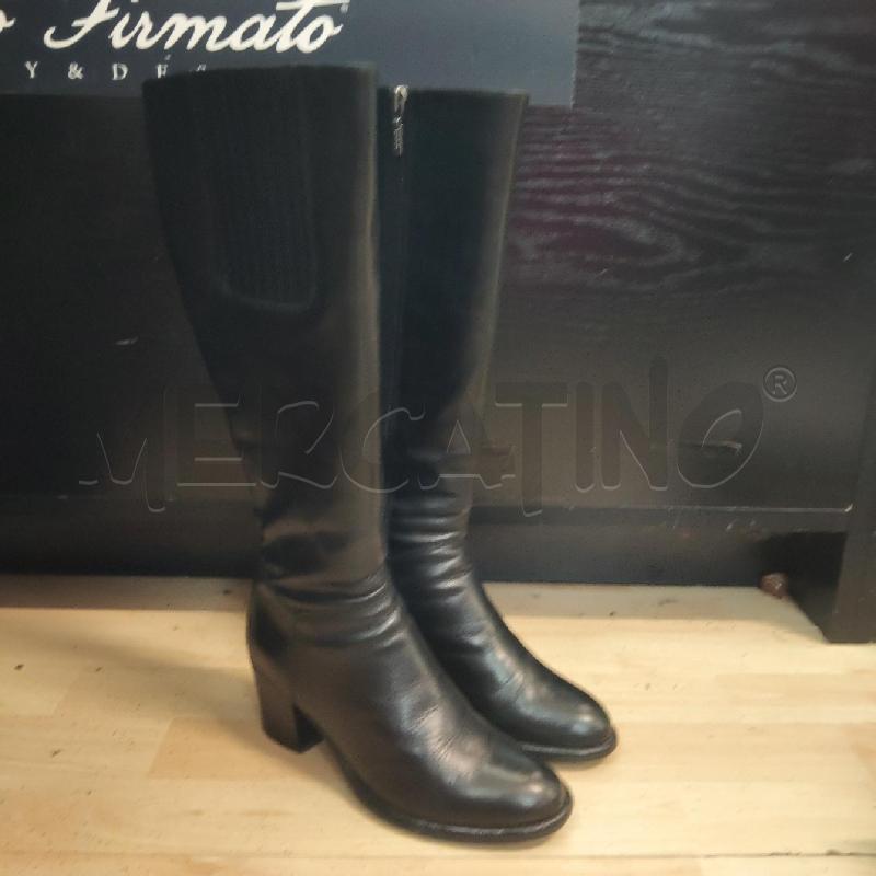STIVALI DONNA NERI GEOX TACCO PELLE  | Mercatino dell'Usato Domodossola 1