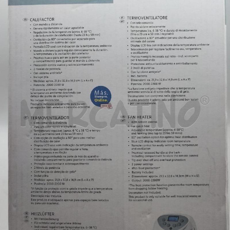 STUFETTA ELETTRICA SILVER CREST | Mercatino dell'Usato Domodossola 2