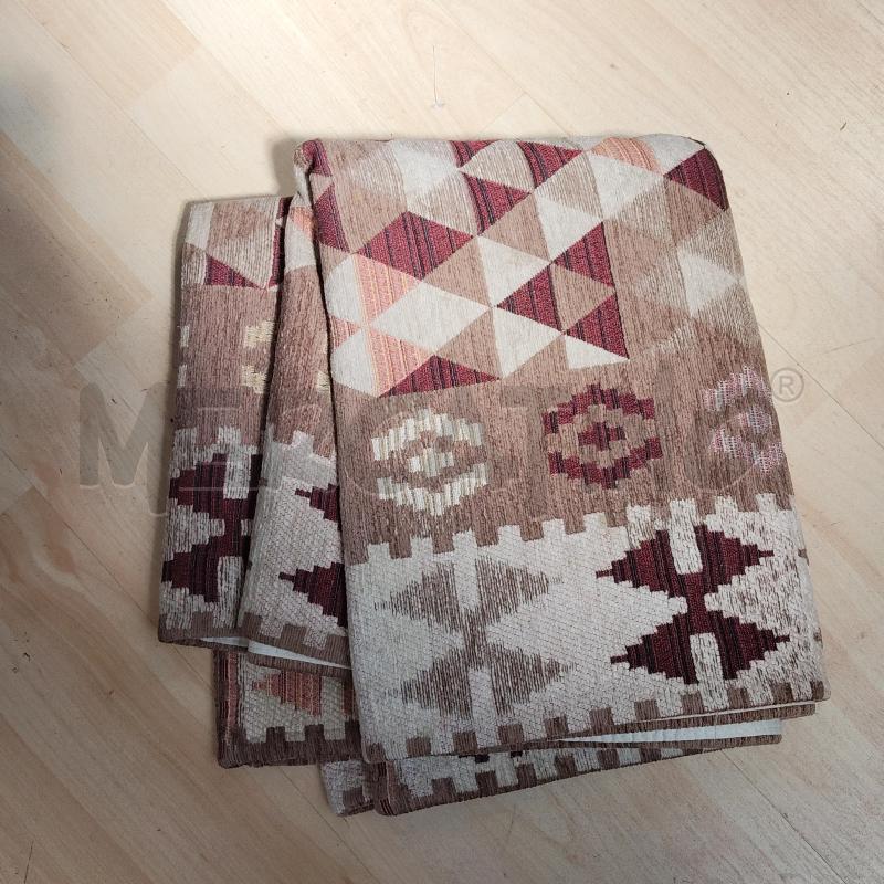 TAPPETO 66X220CM PATTERN GEOMETRICO BEIGE ROSSO MARRONE | Mercatino dell'Usato Domodossola 1