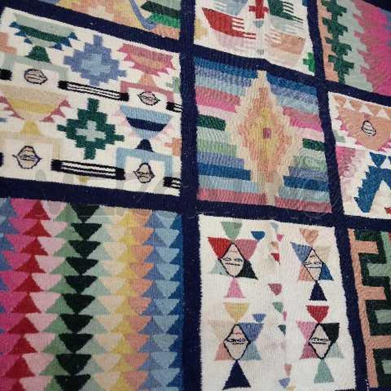 TAPPETO QUADRATO LANA TUNISINO  | Mercatino dell'Usato Domodossola 2