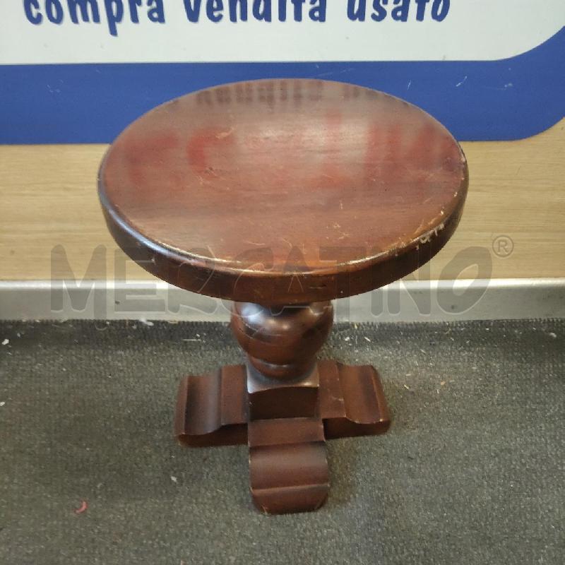 TAVOLINO PICCOLO LEGNO ROTONDO | Mercatino dell'Usato Domodossola 1