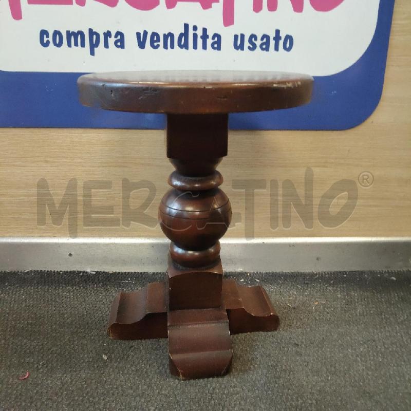 TAVOLINO PICCOLO LEGNO ROTONDO | Mercatino dell'Usato Domodossola 2