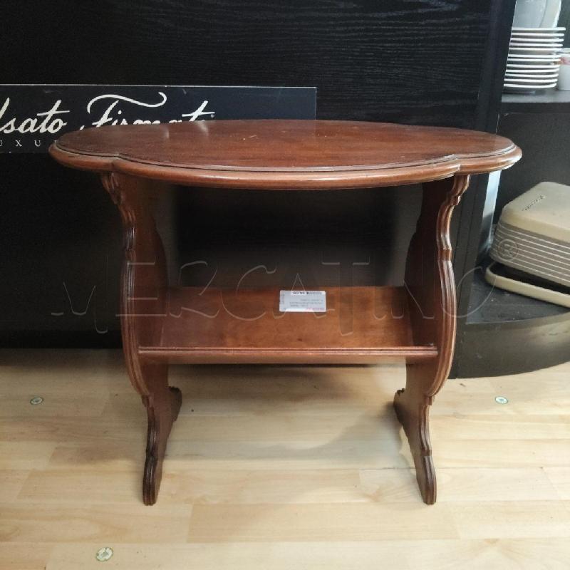 TAVOLINO PORTA RIVISTE LEGNO SCURO | Mercatino dell'Usato Domodossola 2