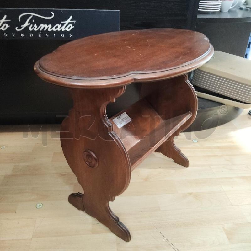 TAVOLINO PORTA RIVISTE LEGNO SCURO | Mercatino dell'Usato Domodossola 3