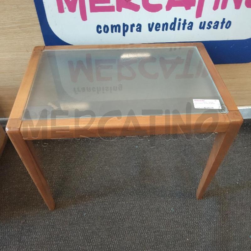 TAVOLINO VETRO E LEGNO | Mercatino dell'Usato Domodossola 1