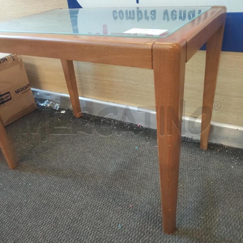 TAVOLINO VETRO E LEGNO | Mercatino dell'Usato Domodossola 3