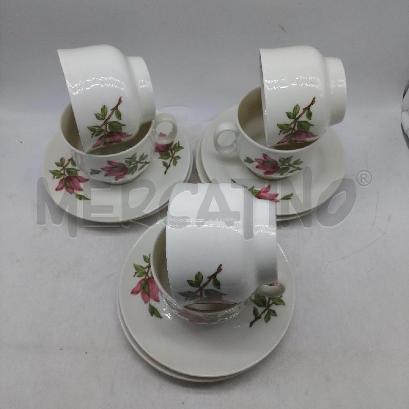 TAZZE THE PZ. 6 FIORI ROSA RICHARD GINORI | Mercatino dell'Usato Domodossola 2