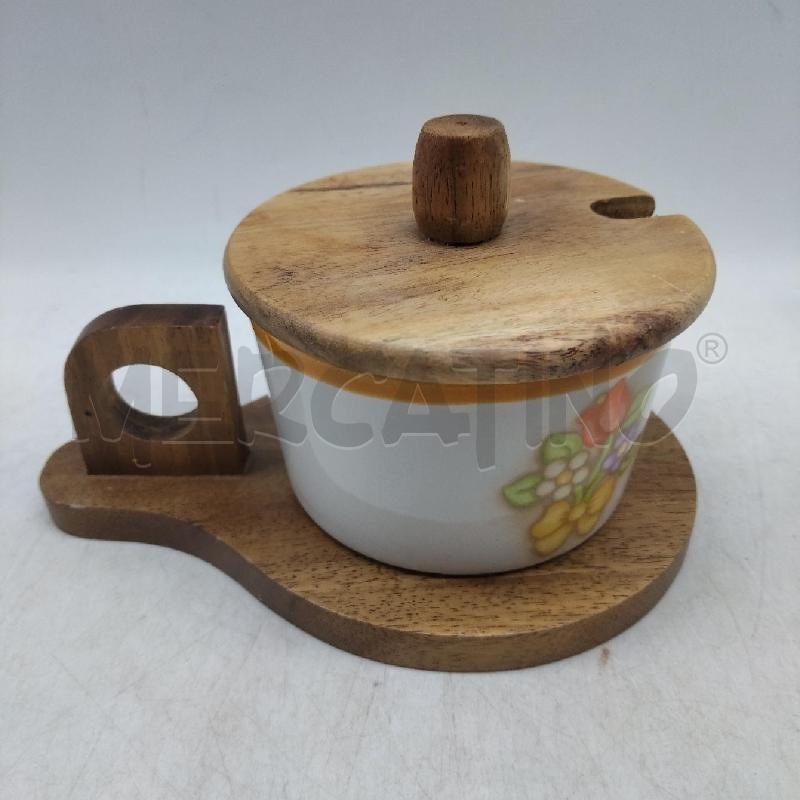 THUN FORMAGGERA CON COPERCHIO E PORTA FORMAGGERA IN LEGNO | Mercatino dell'Usato Domodossola 1