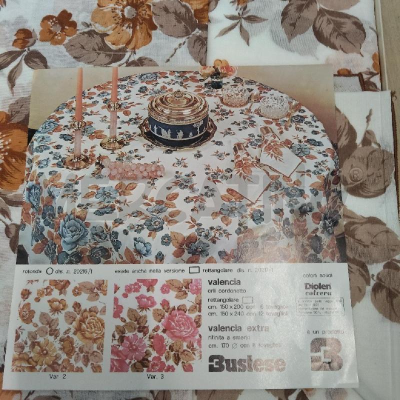 TOVAGLIA BUSTELE MARRONE ARANCIONE 6 RETTANGOLARE | Mercatino dell'Usato Domodossola 2