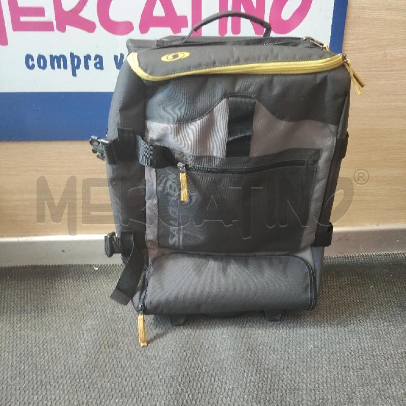 TROLLEY GRIGIO SCURO CERNIERA GIALLA SALOMON | Mercatino dell'Usato Domodossola 1