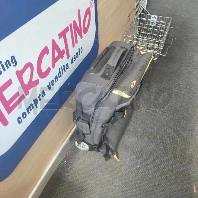 TROLLEY GRIGIO SCURO CERNIERA GIALLA SALOMON | Mercatino dell'Usato Domodossola 2