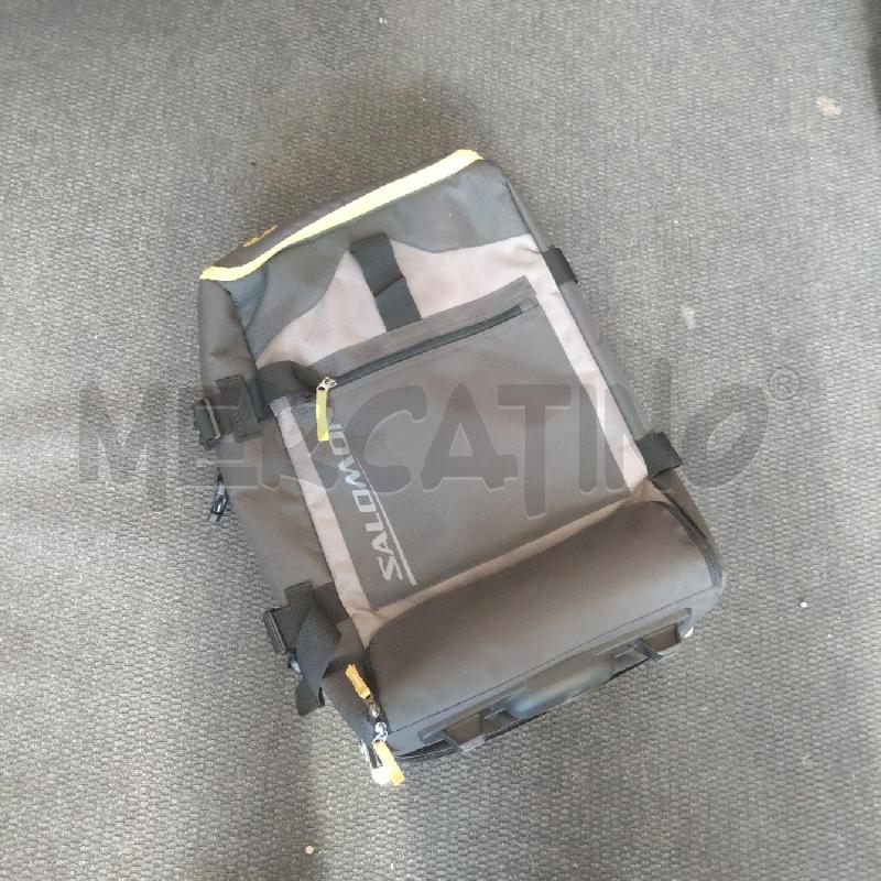 TROLLEY GRIGIO SCURO CERNIERA GIALLA SALOMON | Mercatino dell'Usato Domodossola 3