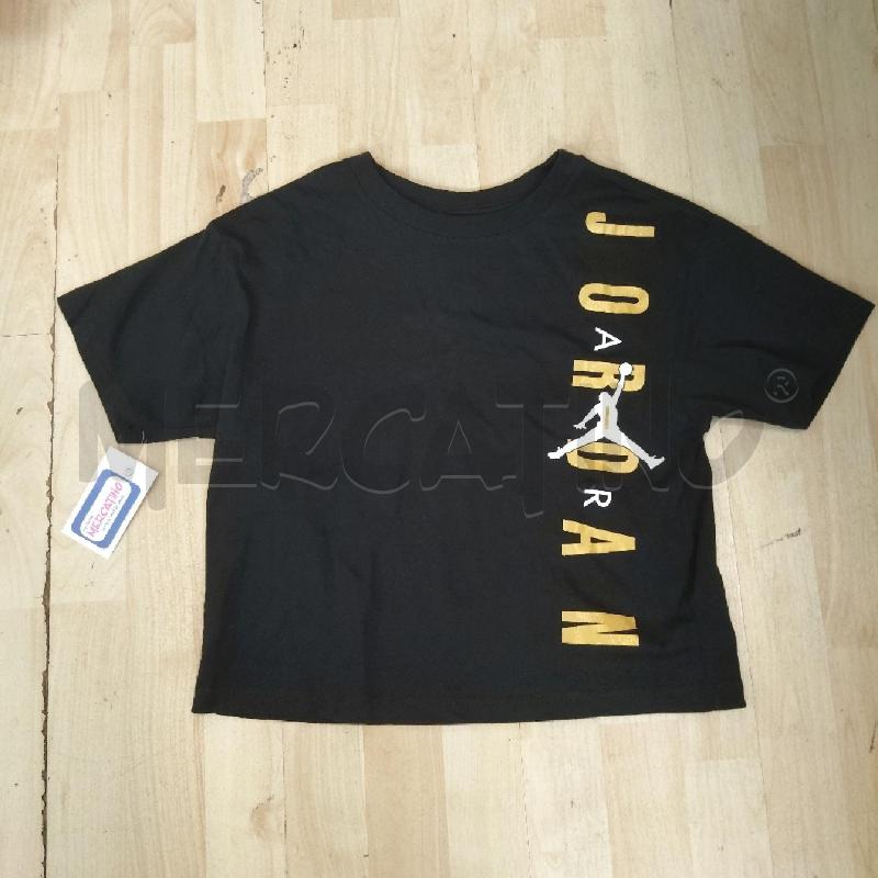 T SHIRT BAMBINO NERA SCRITTA DORATA JORDAN | Mercatino dell'Usato Domodossola 1