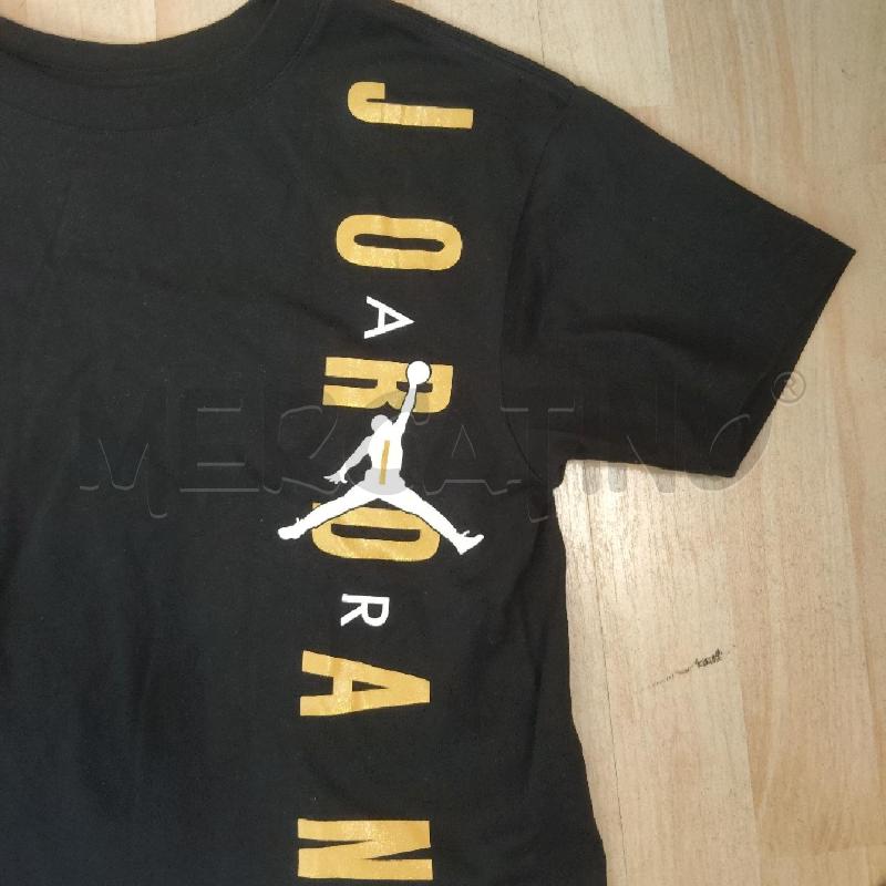 T SHIRT BAMBINO NERA SCRITTA DORATA JORDAN | Mercatino dell'Usato Domodossola 2