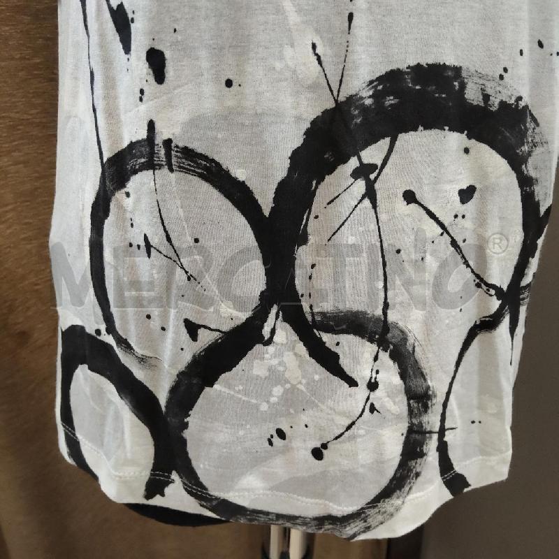 T SHIRT DONNA BIANCA CERCHI SCHIZZI NERI BIANCHI IBLUES  | Mercatino dell'Usato Domodossola 3