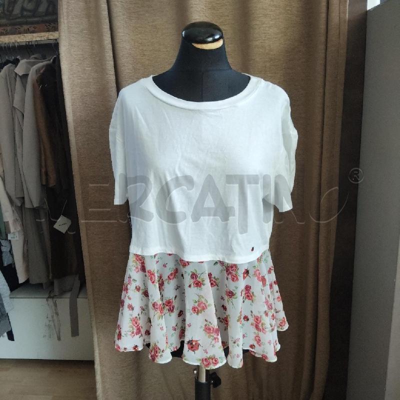 T SHIRT DONNA BIANCA PARTE BASSA COCCINELLE TWIN-SET | Mercatino dell'Usato Domodossola 1