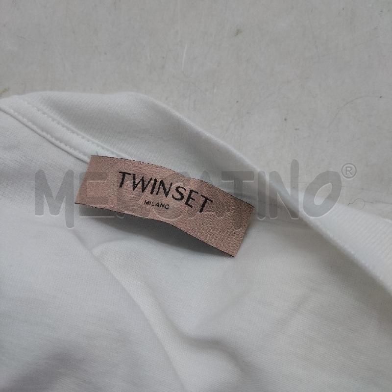 T SHIRT DONNA BIANCA PARTE BASSA COCCINELLE TWIN-SET | Mercatino dell'Usato Domodossola 5