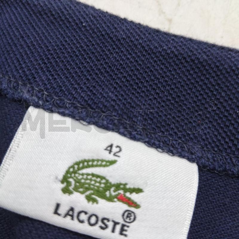 T SHIRT DONNA BLU GIROCOLLO LACOSTE | Mercatino dell'Usato Domodossola 4