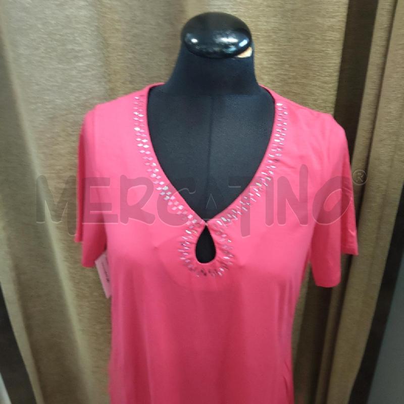 T SHIRT DONNA FIORELLA RUBINO FUCSIA PAIETTES | Mercatino dell'Usato Domodossola 2