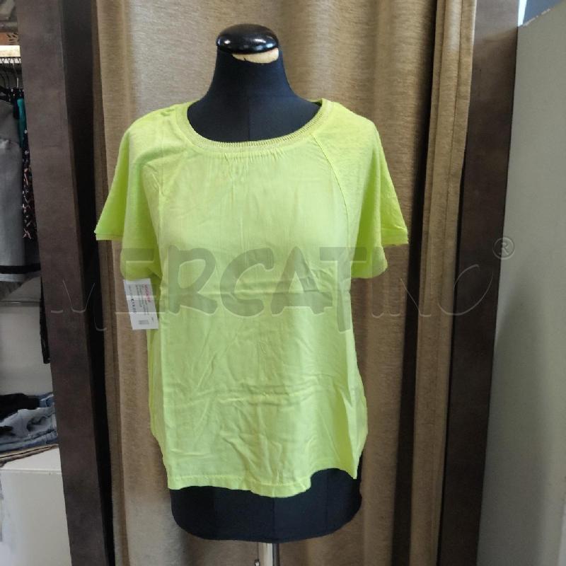 T SHIRT DONNA FIORELLA RUBINO GIALLA FLUO  | Mercatino dell'Usato Domodossola 1