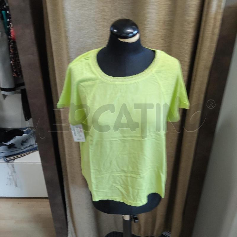 T SHIRT DONNA FIORELLA RUBINO GIALLA FLUO  | Mercatino dell'Usato Domodossola 2