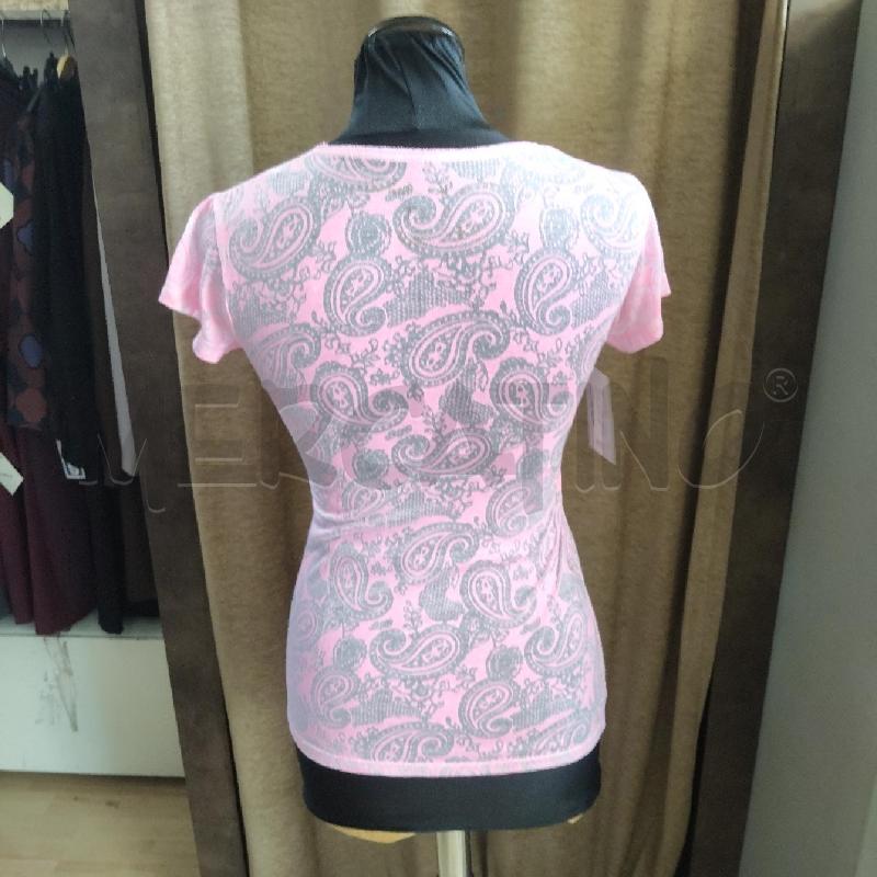 T SHIRT DONNA HAPPINESS ROSA FLUO TESCHIO | Mercatino dell'Usato Domodossola 3