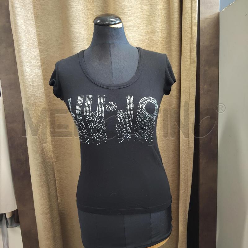 T SHIRT DONNA LIU JO NERA BRILLANTINI  | Mercatino dell'Usato Domodossola 1