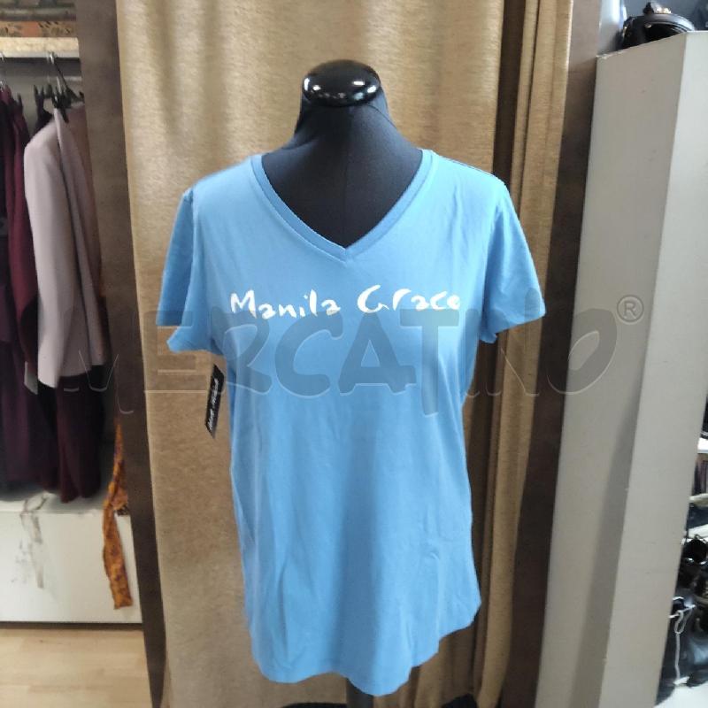 T SHIRT DONNA MANILA GRACE AZZURRA  | Mercatino dell'Usato Domodossola 1