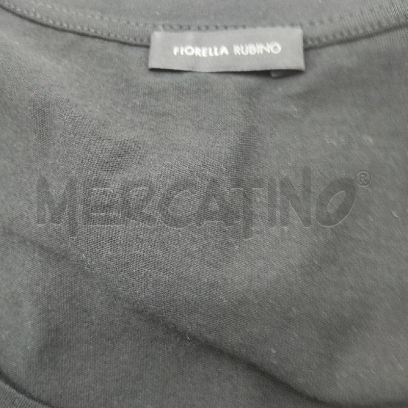 T SHIRT DONNA NERA FIORELLA RUBINO RICAMO SOTTO  | Mercatino dell'Usato Domodossola 4