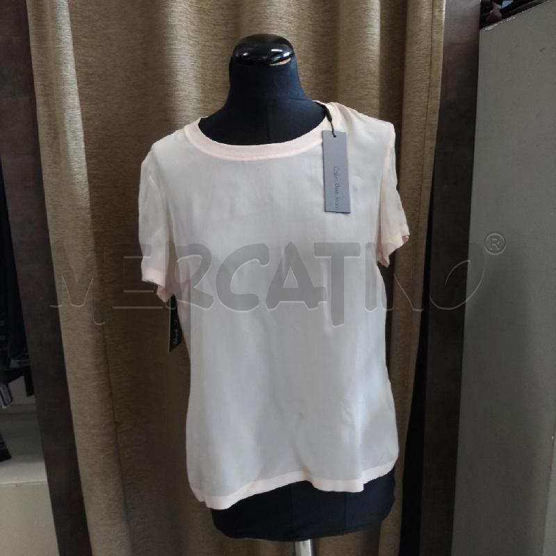 T SHIRT DONNA ROSA CIPRIA GARZATA CALVIN KLEIN  | Mercatino dell'Usato Domodossola 1