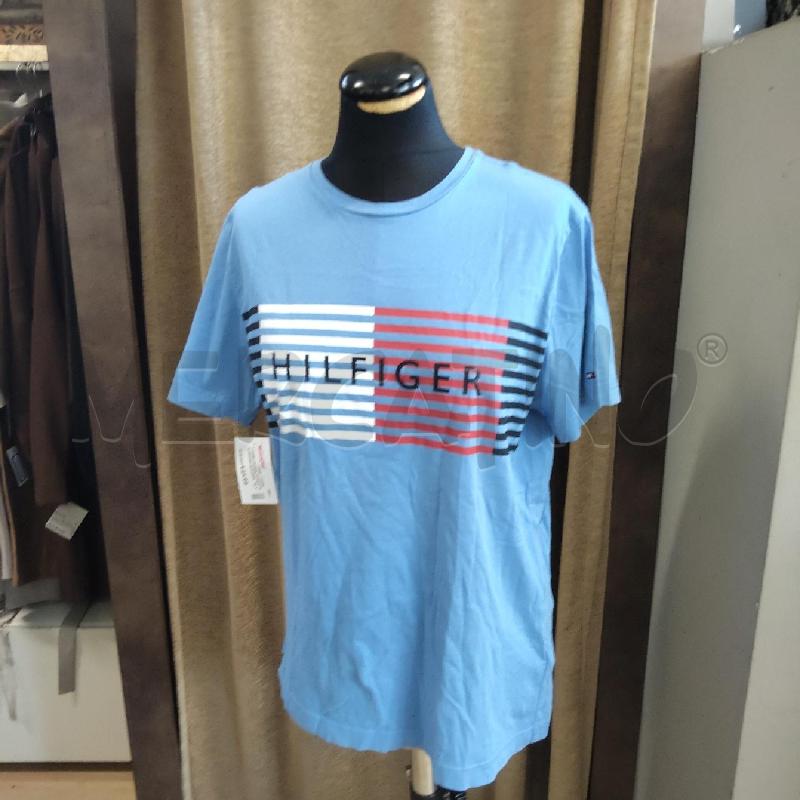 T SHIRT DONNA TOMMY HILFINGER AZZURRA  | Mercatino dell'Usato Domodossola 1