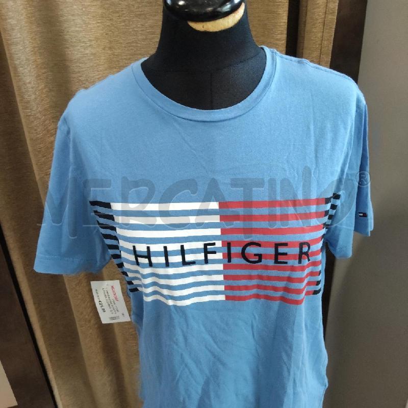 T SHIRT DONNA TOMMY HILFINGER AZZURRA  | Mercatino dell'Usato Domodossola 2