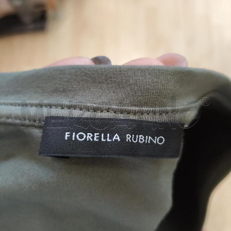 T SHIRT DONNA VERDE FIORELLA RUBINO PERLINE BIANCHE  | Mercatino dell'Usato Domodossola 3