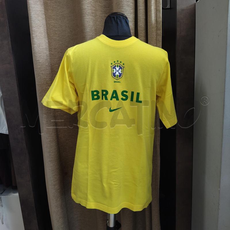 T SHIRT UOMO GIALLA BRASIL RONALDO 9 NIKE | Mercatino dell'Usato Domodossola 1